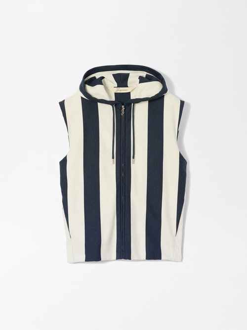 The Marinière hooded gilet
