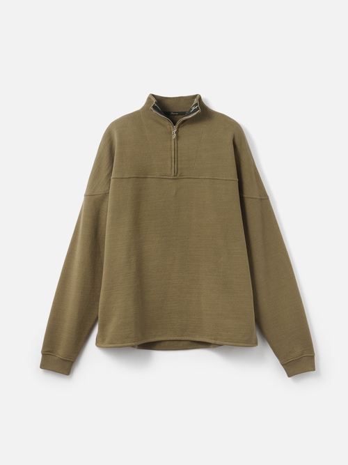 The Rond Carré zipped-rollneck sweatshirt